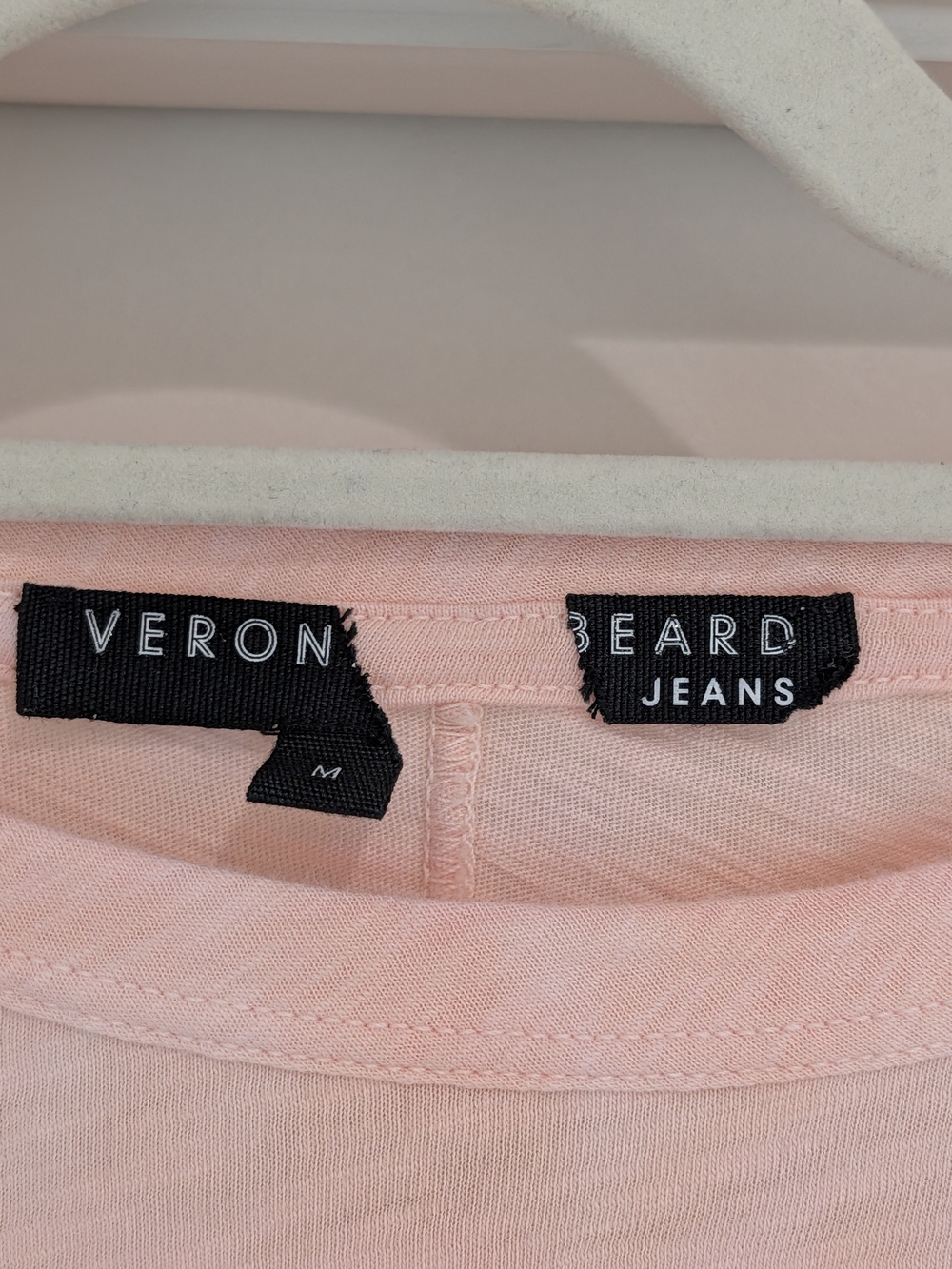 Veronica Beard Pink Tie-Dye Ombre Short Sleeve Tee Pink White Cream - Picture 7 of 9
